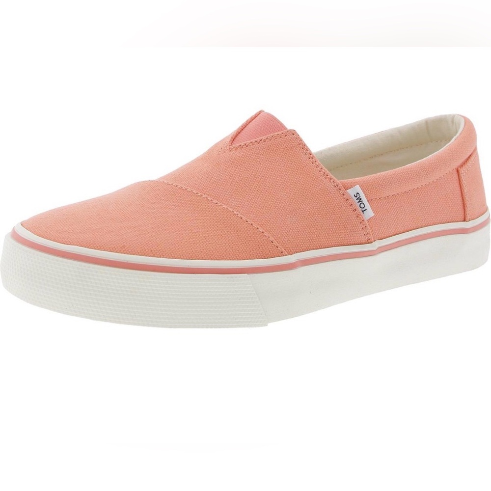 TOMS Alpargata Fenix Slip On Sneakers Peach Pink Size 9.5 NIB